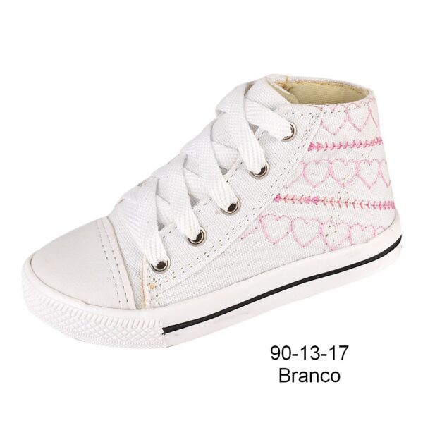 Tênis 90-13-17 Branco Grade com 12 pares