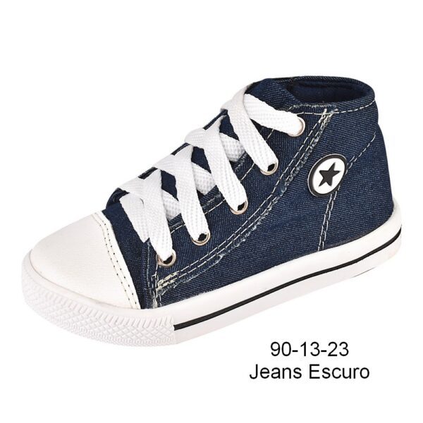 Tênis 90-13-23 Jeans Escuro Grade com 12 pares