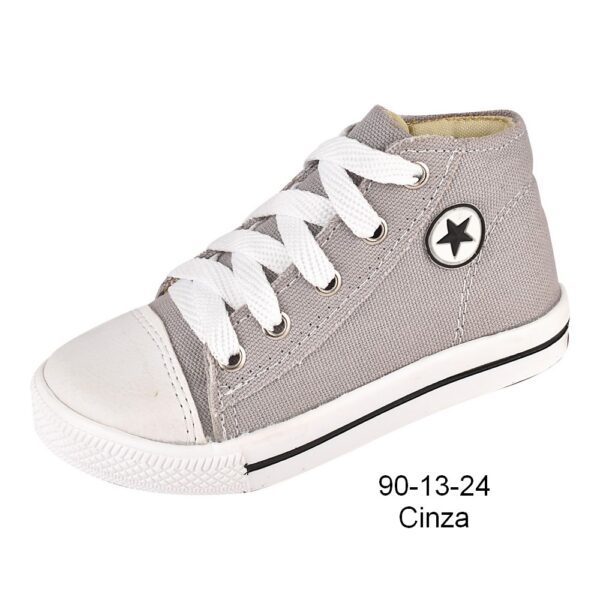 Tênis 90-13-24 Cinza Grade com 12 pares