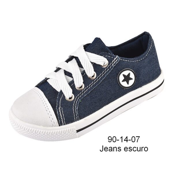 Tênis 90-14-07 Jeans Escuro Grade com 12 pares