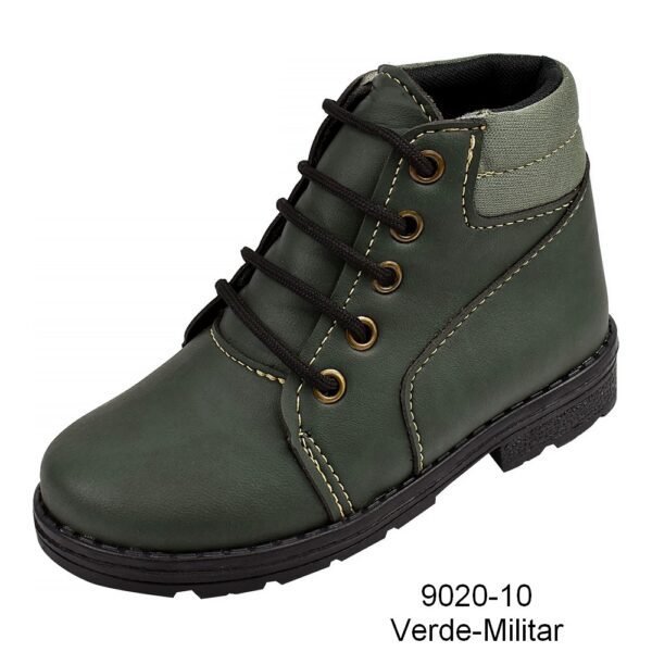 Coturno 9020-10 Sintético Verde Militar Grade com 12 pares