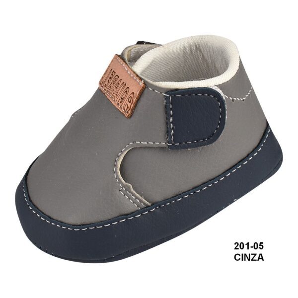 Tênis Infantil Masculino 201-05 Cinza - Grade com 12 pares