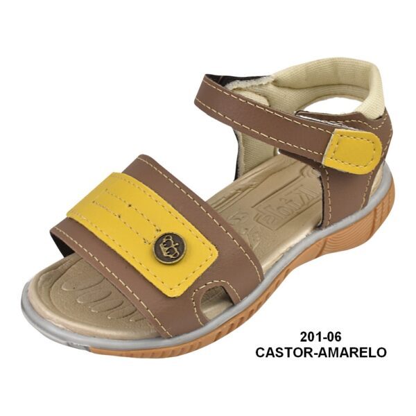 Papéte Masculina Infantil - 201-06 Castor-caramelo - Grade com 12 pares