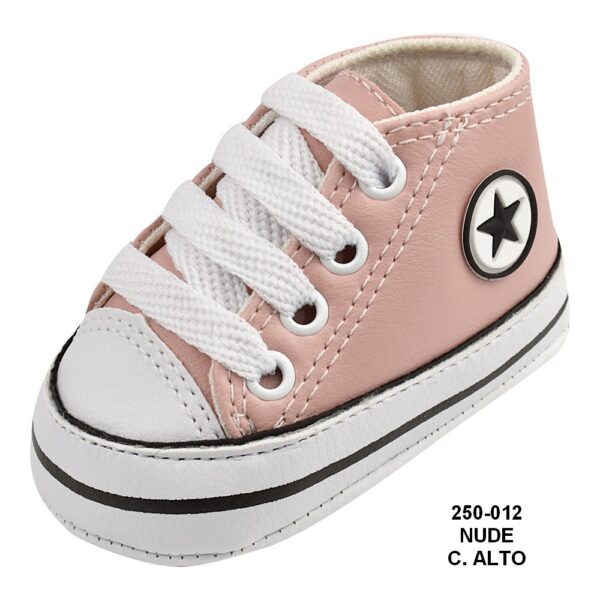 Tênis Bebê All Star Cano Alto 250-012 Nude - Grade com 12