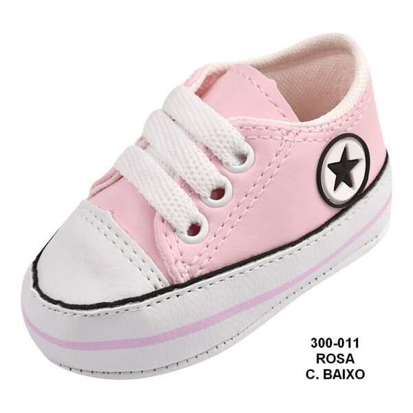 Tênis Tipo All Star Bebê 300-011 Rosa - Grade com 12 pares