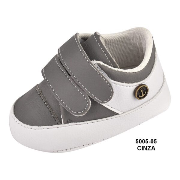 Tênis Infantil Menino 5005-05 Cinza - Grade com 12 pares