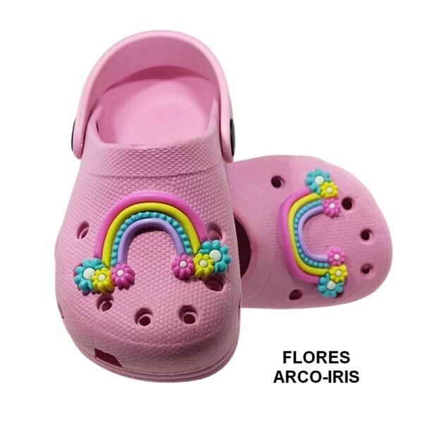 Babuche Infantil Arco Iris - Grade com 12 pares