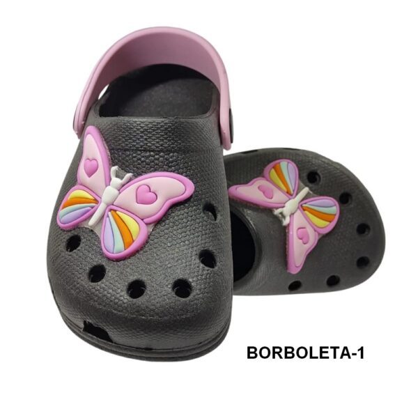 Babuche Infantil Borboleta - 1- Grade com 12 pares