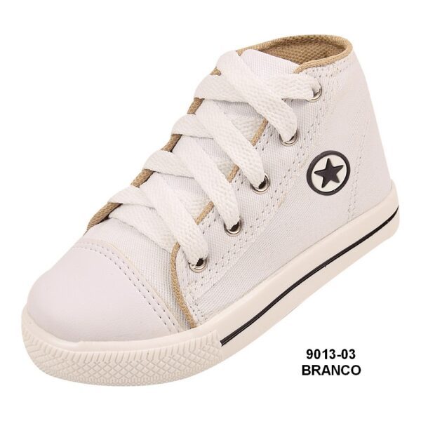 Tênis Tipo All Star 9013-03 Branco Grade com 12 pares