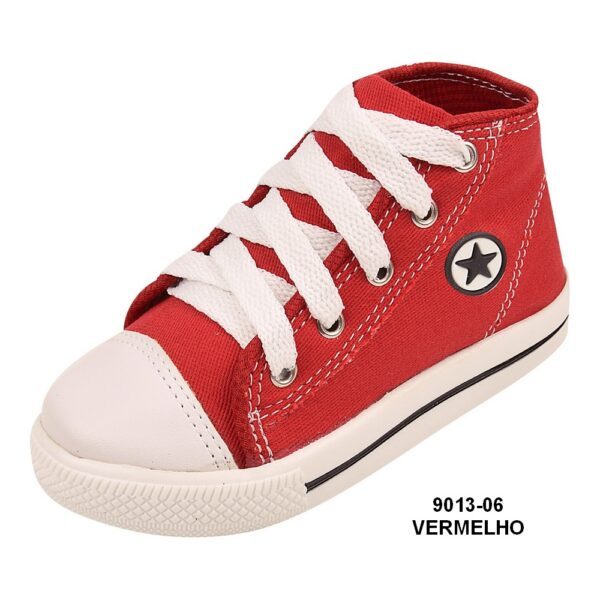 Tênis Tipo All Star 9013-06 Vermelho Grade com 12 pares