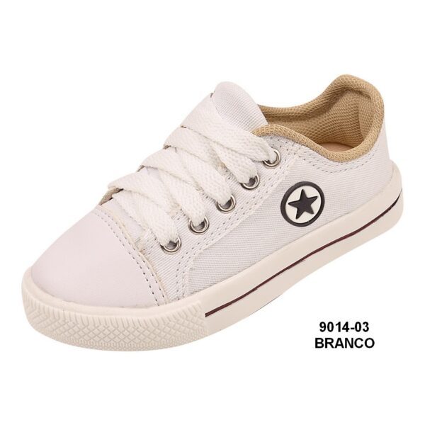 Tênis Tipo AllStar 9014-03 Branco Grade com 12 pares