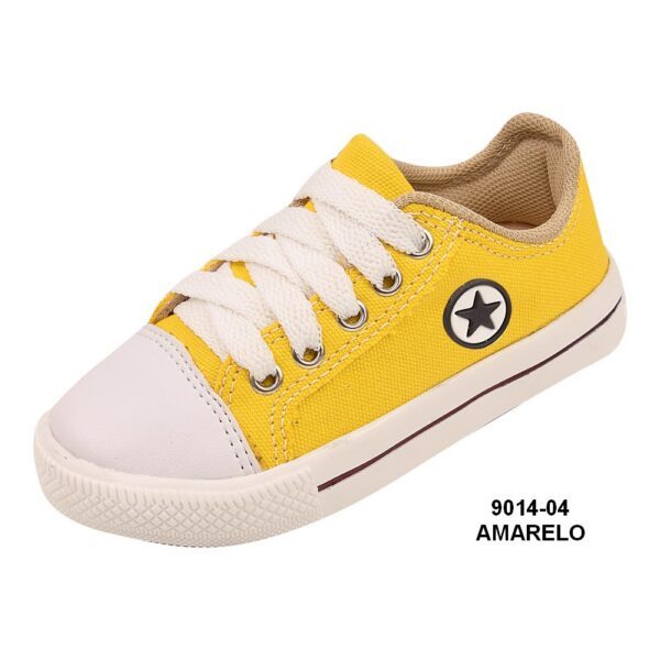 Tênis Tipo AllStar 9014-04 Amarelo Grade com 12 pares