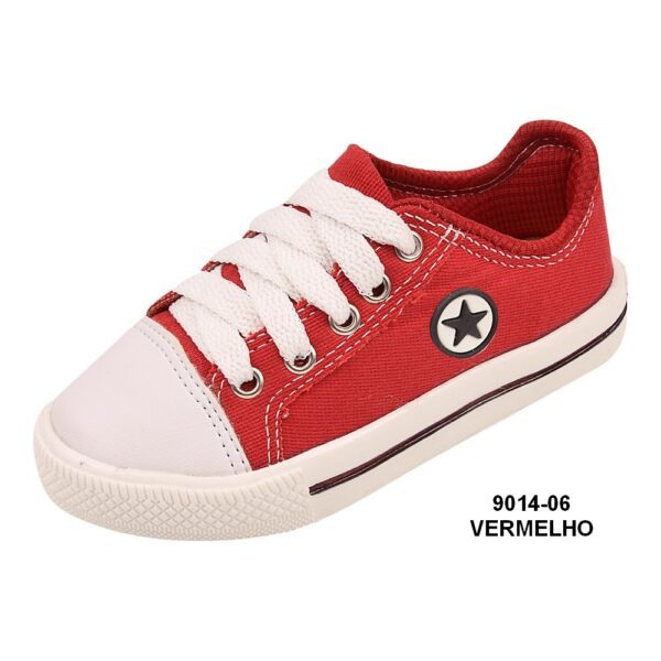 Tênis Tipo AllStar 9014-06 Vermelho Grade com 12 pares